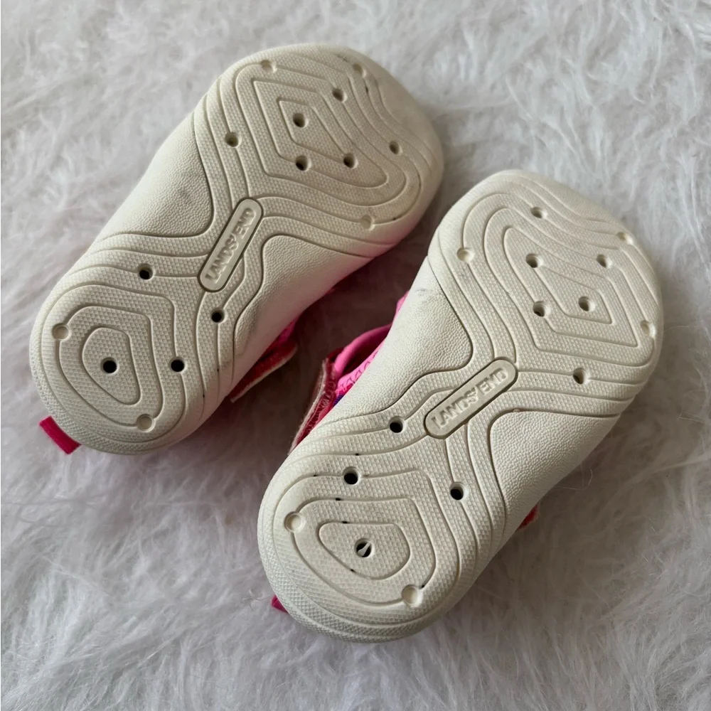 Lands' End Pink & Purple Camo Slip-On Water Shoes